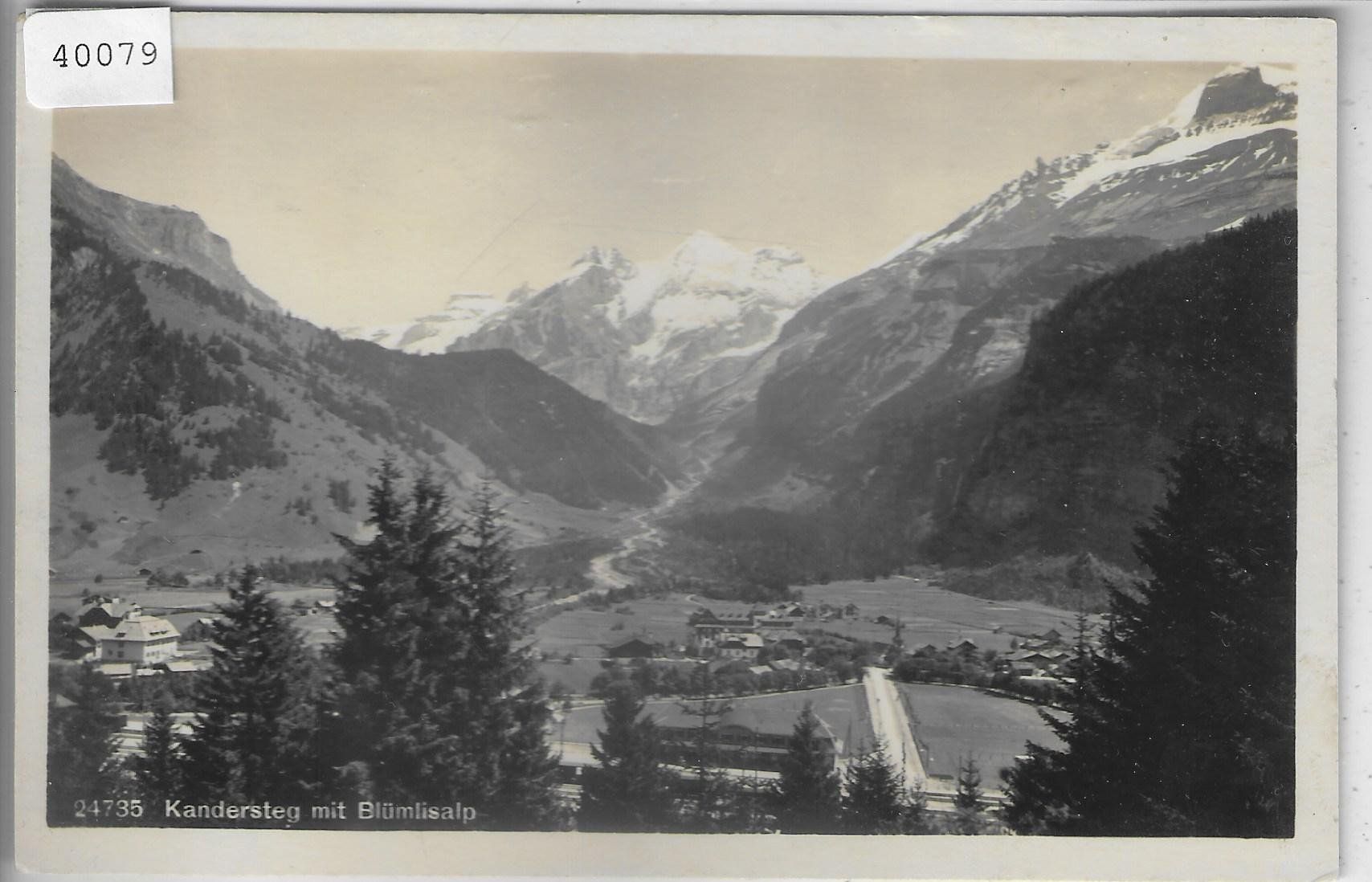 Cartoline postali: Kandersteg mit Blümlisalp – Usato da Ettingen venduto da Kartenplanet