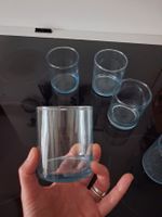 5er Set Gläser blau, klein, vielseitig verwendbar