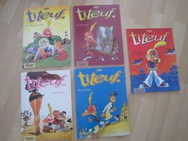 TITEUF 1- 4  Comic Alben 1 Auflage & Nr 8 schönes LOT