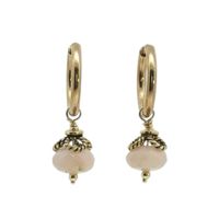 Creolen 16 mm mit Anden Opale Charms abnehmbar