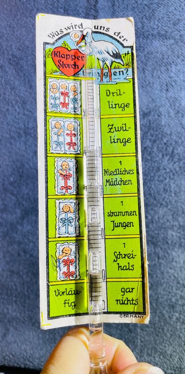 Jux Schwangerschafts-Test aus Glas & Wasser, ca. 70 Jahre 3