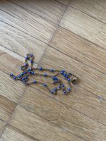  Chain Necklace Blue Beads