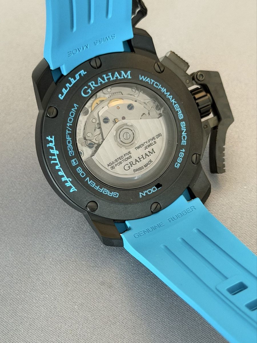 Graham Orologi: Graham Chronofighter Superlight Carbon Blue – Nuovo e nell'imballaggio originale da Nyon venduto da GenevaLuxuryWatches 3