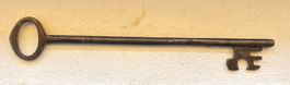 ANTIKER EISEN SCHLÜSSEL 36CM LANG