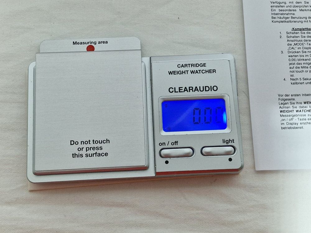 Clearaudio Weight Watcher Electronic Tracking Force Gauge