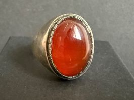 Vintage Silber Ring mit Karneol 800