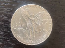 Silbermünze Mexico 1 Uz Silber Liberdad 1985 Mexican Liberty