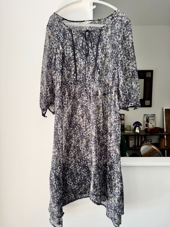 Robe Maxi été Marks And Spencer Bleu Marine - Taille M - Neuve Avec étiquette