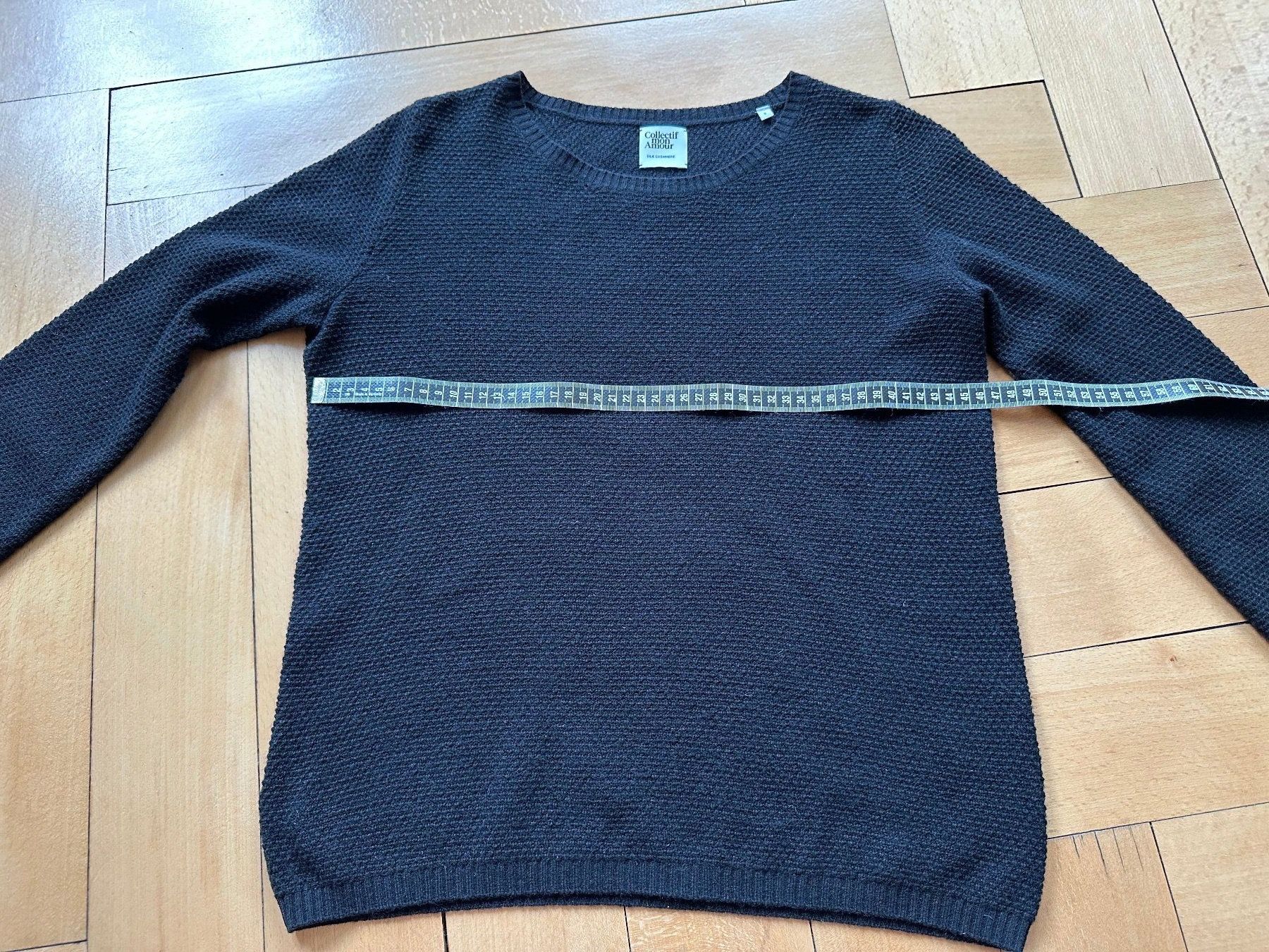Pulls & Sweat-shirts: Schwarzer Seide-Cashmir-Pullover Gr. S – D'occasion à Zürich par MakasoZH 5