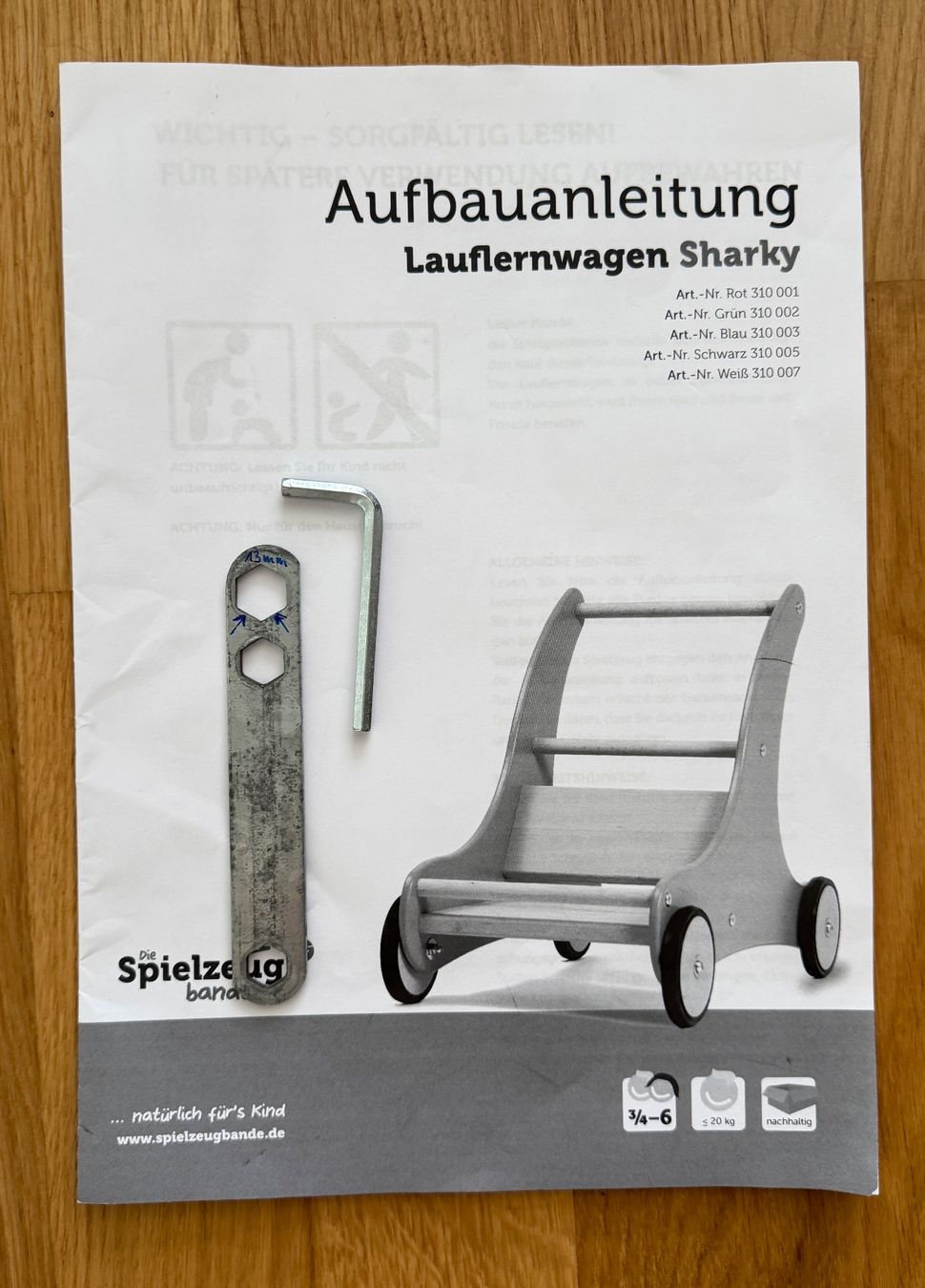 Articoli in legno: Lauflernwagen aus Holz – Usato da Rheinfelden venduto da dBartel 4