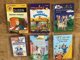 6 Kinderbücher 6 Stueck Lesestufe 4. Lesestufe, gemäss Foto