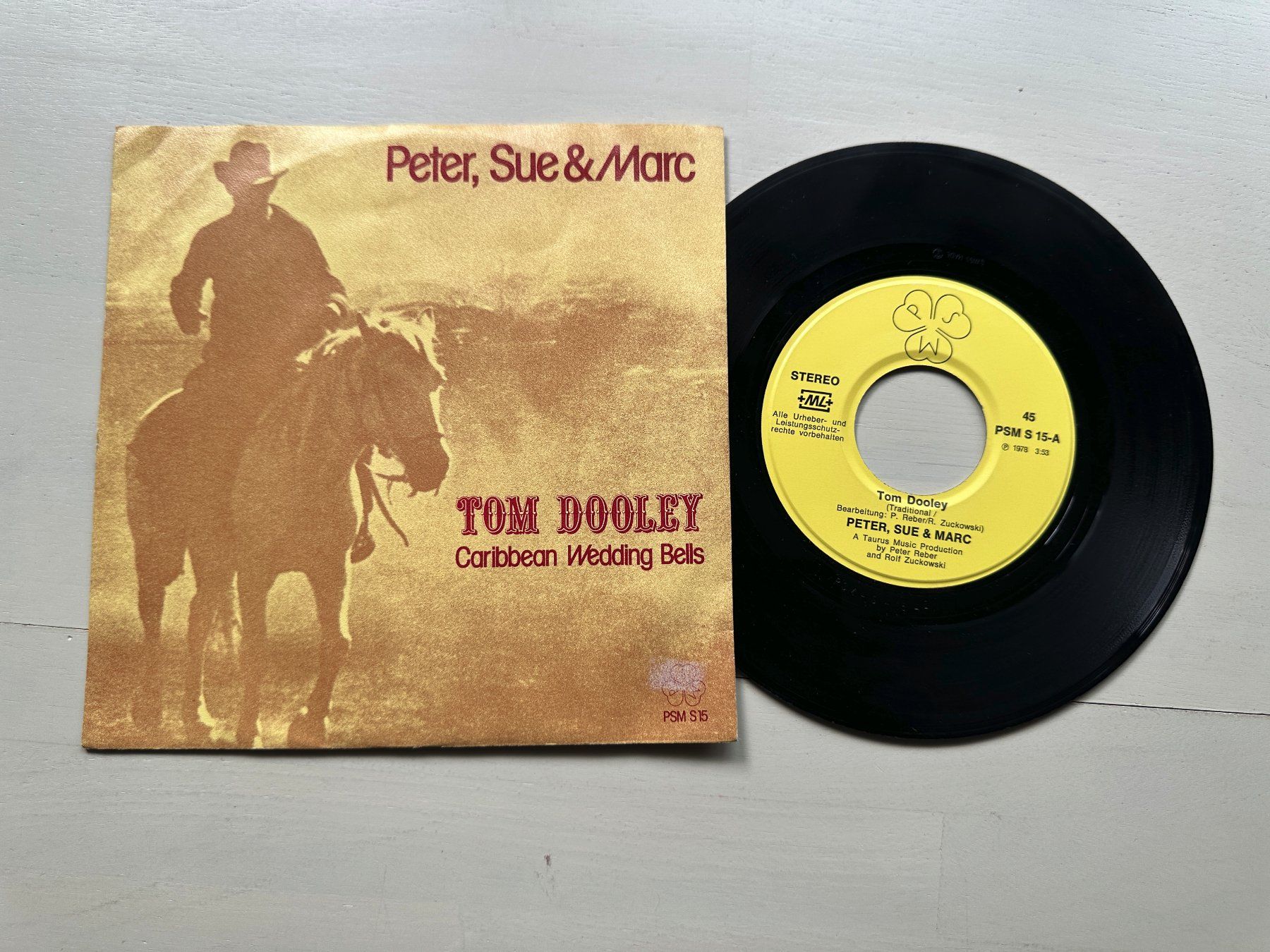 Dischi in vinile: PETER SUE & MARC SCHELL Single SWISS Kult Tom Dooley – Usato da Basel venduto da Partridge