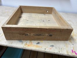 Robuste, coole alte Holzschublade