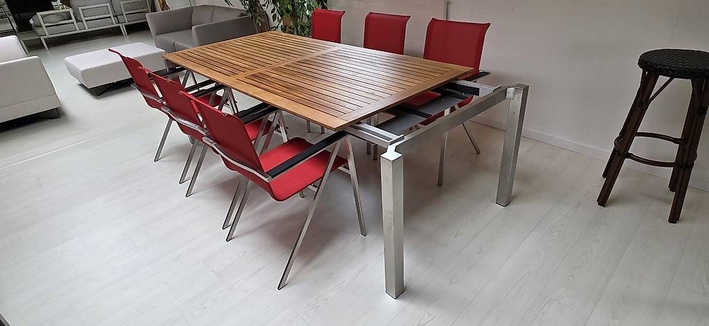 Tables: Gartentisch Teak  210x100x75cm – D'occasion à Lützelflüh-Goldb par Rampenverkauf_72_ 2