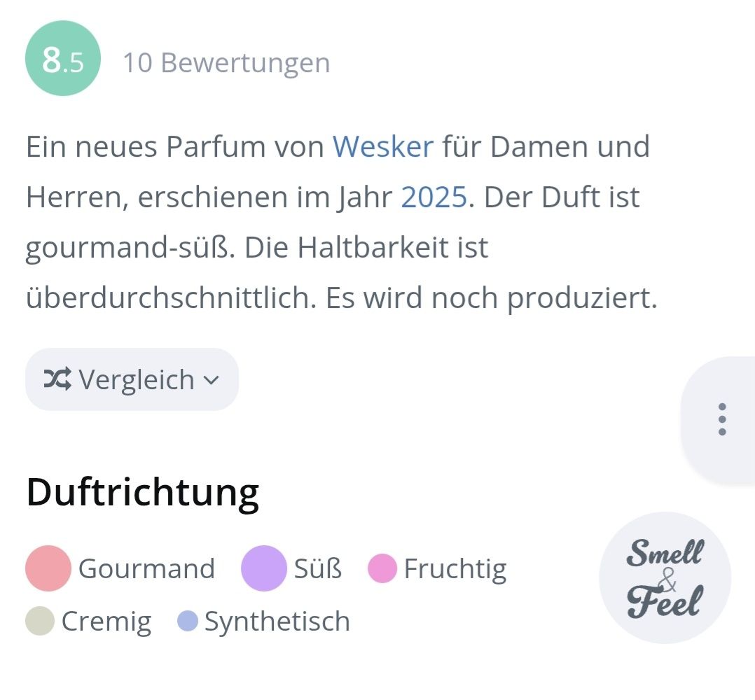 Profumi & Eau de Toilette: 2 ml RUBEUS WESKER EXTRAIT ABFÜLLUNG – Nuovo (secondo la descrizione) da St. Gallen venduto da CaliSunshine 2