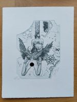 Exlibris Günter Hujber - Original Radierung Erotik signiert