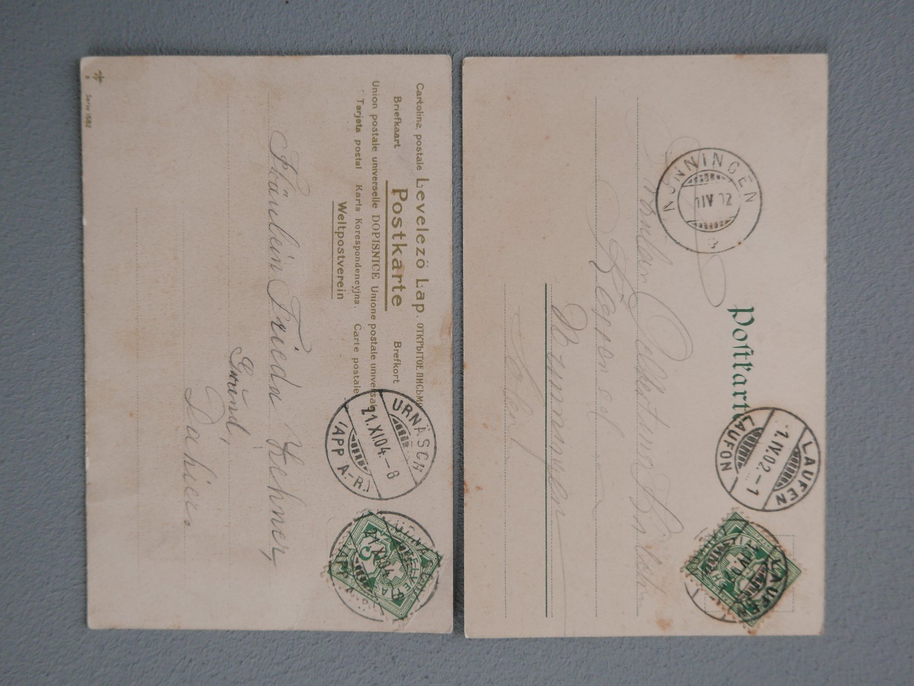 Cartoline postali: 7 ALTE ANSICHTSKARTEN JUGENDSTIL LIEBESPÄRCHEN – Usato da Balgach venduto da Zwischenraum 4