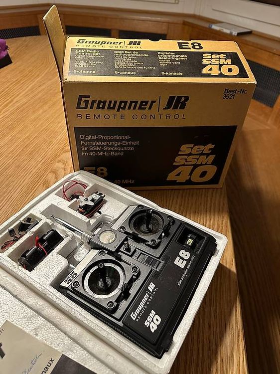 Unité De Commande à Distance Graupner Varioprop E8 / SSM40 - 8 Canaux, Vintage, Allemand