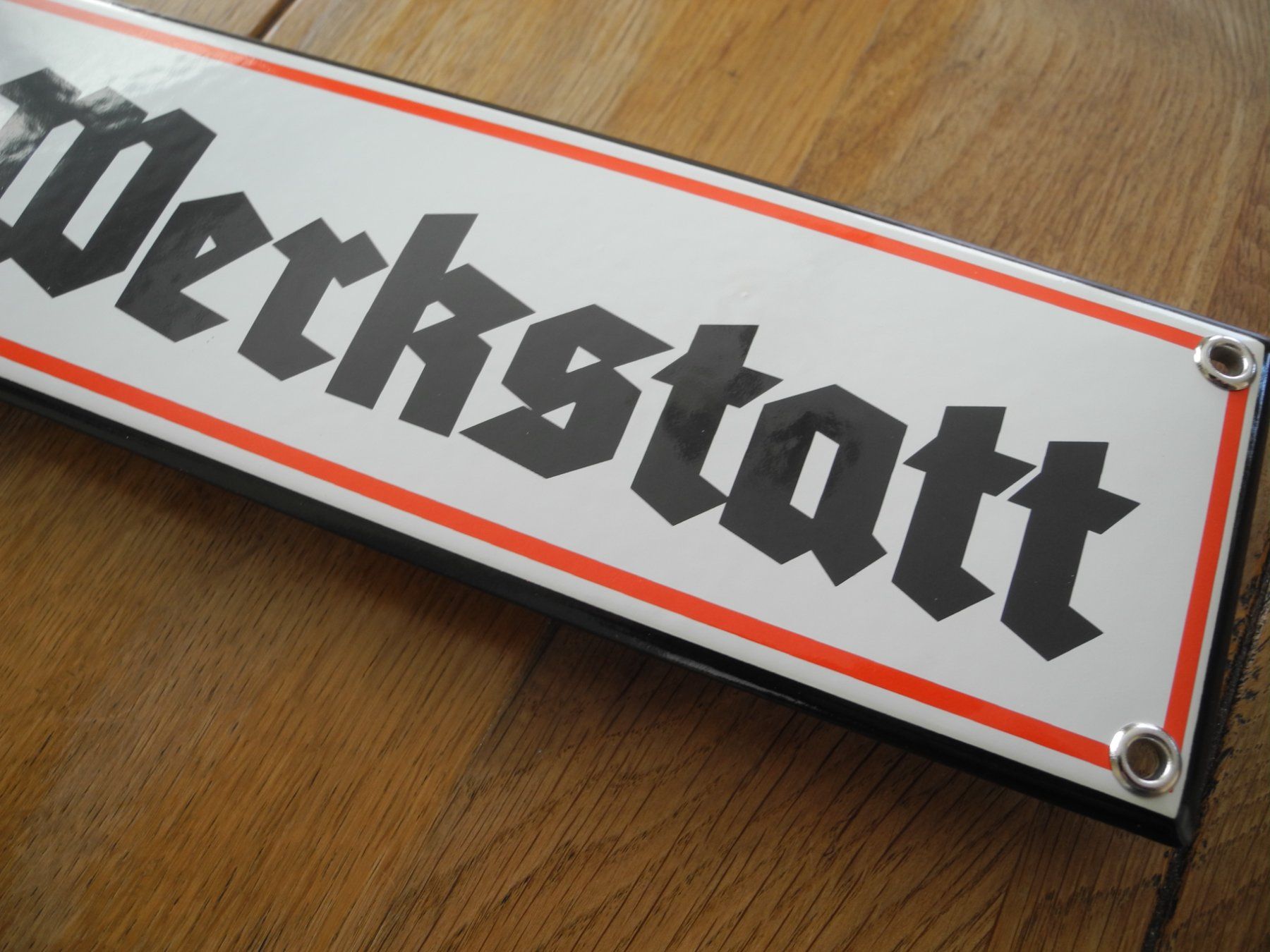 Schilder: MILITÄR /PANZERWERKSTATT EMAILSCHILD – Neu (gemäss Beschreibung) aus Reinach AG von Huckleberrysix 2