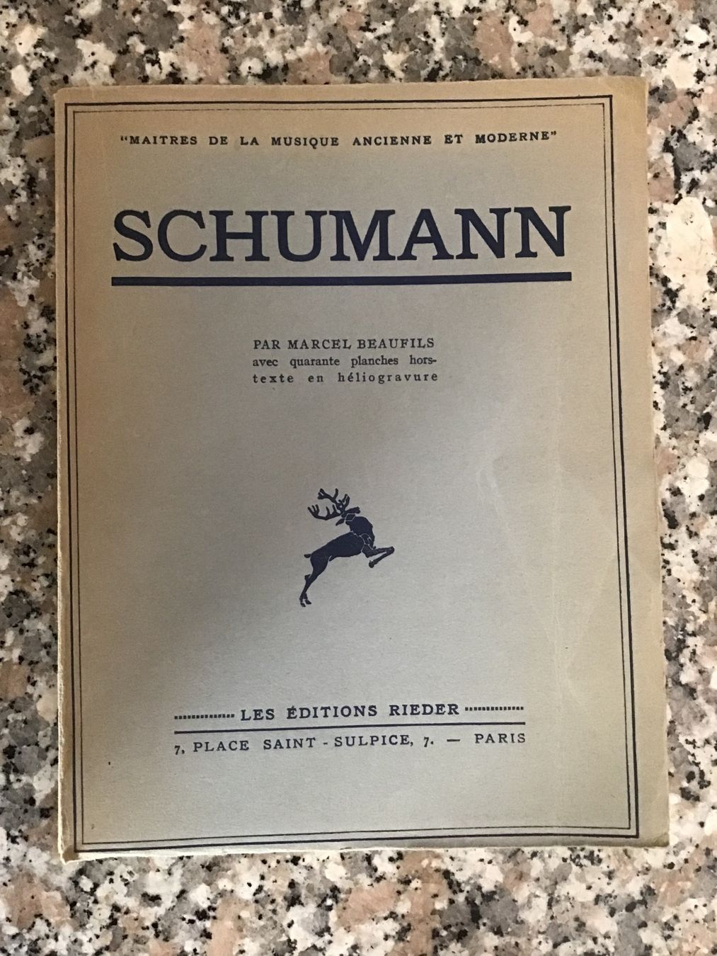 Bücher: Schumann par Marcel Beaufils 40 héliogravures – Gebraucht aus Fully von Ruby97
