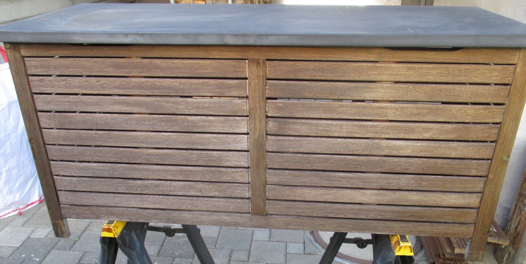 Box contenitori: Gartentruhe Holz, Gartenkiste, Gerätebox, Gartenbox – Usato da Montlingen venduto da Mabesi 5