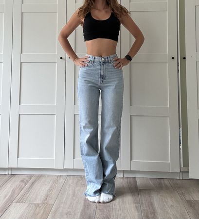 Hellblaue Jeans straight-leg Pull & Bear Gr. 36