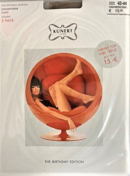 Kunert Strümpfe & Strumpfhosen: Strumpfhose Kunert The Birthday Edition – Neu und originalverpackt aus Menziken von chianti10