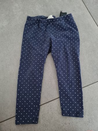Leggings H&M gepunktet dunkelblau Grösse 92 