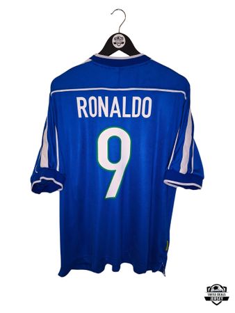 RONALDO #9 Original Brazil 1998-00 Away Trikot