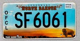 🇺🇸🇺🇸USA KENNZEICHEN *NORTH DAKOTA* PEACE 🇺🇸🇺🇸