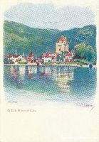 Oberhofen - am Thunersee Litho + c1900
