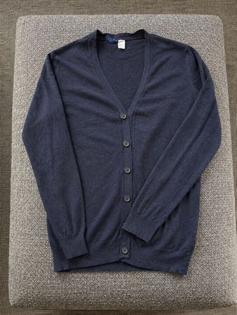 HM Cardigan blue V-neck button closure size M good state
