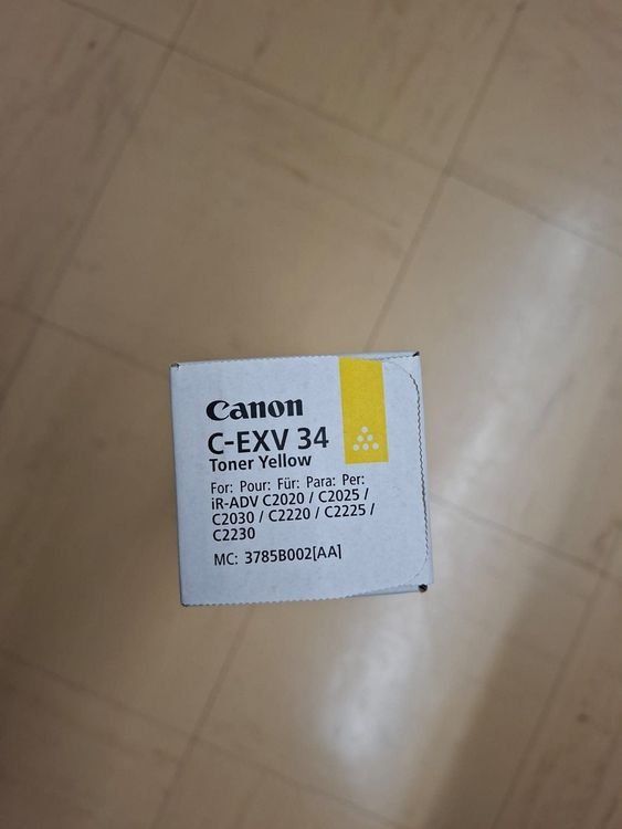 Canon Cartucce per stampanti & toner: Canon C-EXV 34 Toner Yellow – Nuovo e nell'imballaggio originale da Liestal venduto da CTEAG 1