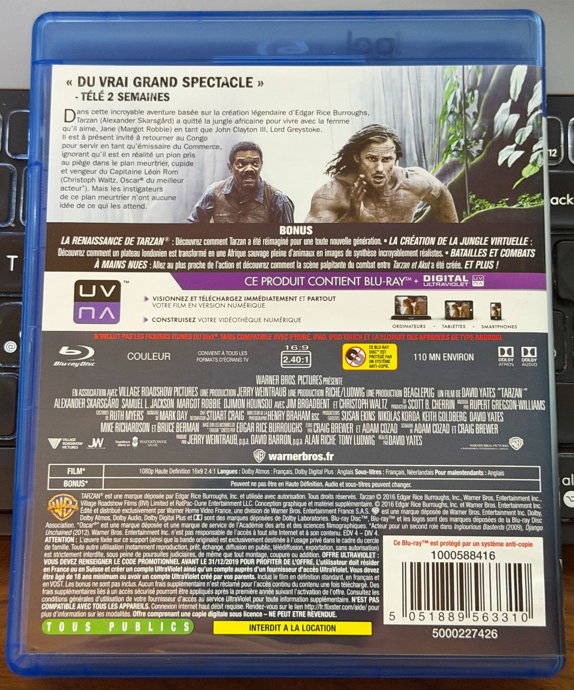 Tous les DVDs: Tarzan (2016) - Blu-ray – D'occasion à Semsales par __Florian__ 2