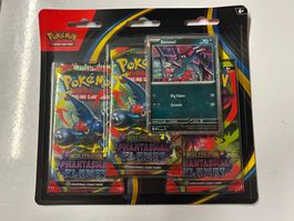 Pockemon Phantasmal Flames 3 Pack Blister/Englisch/Neu&OVP