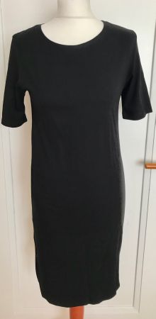 NEU SOEDER Kleid dress, XS 34-36, schwarz Jersey-Kleid, bio!