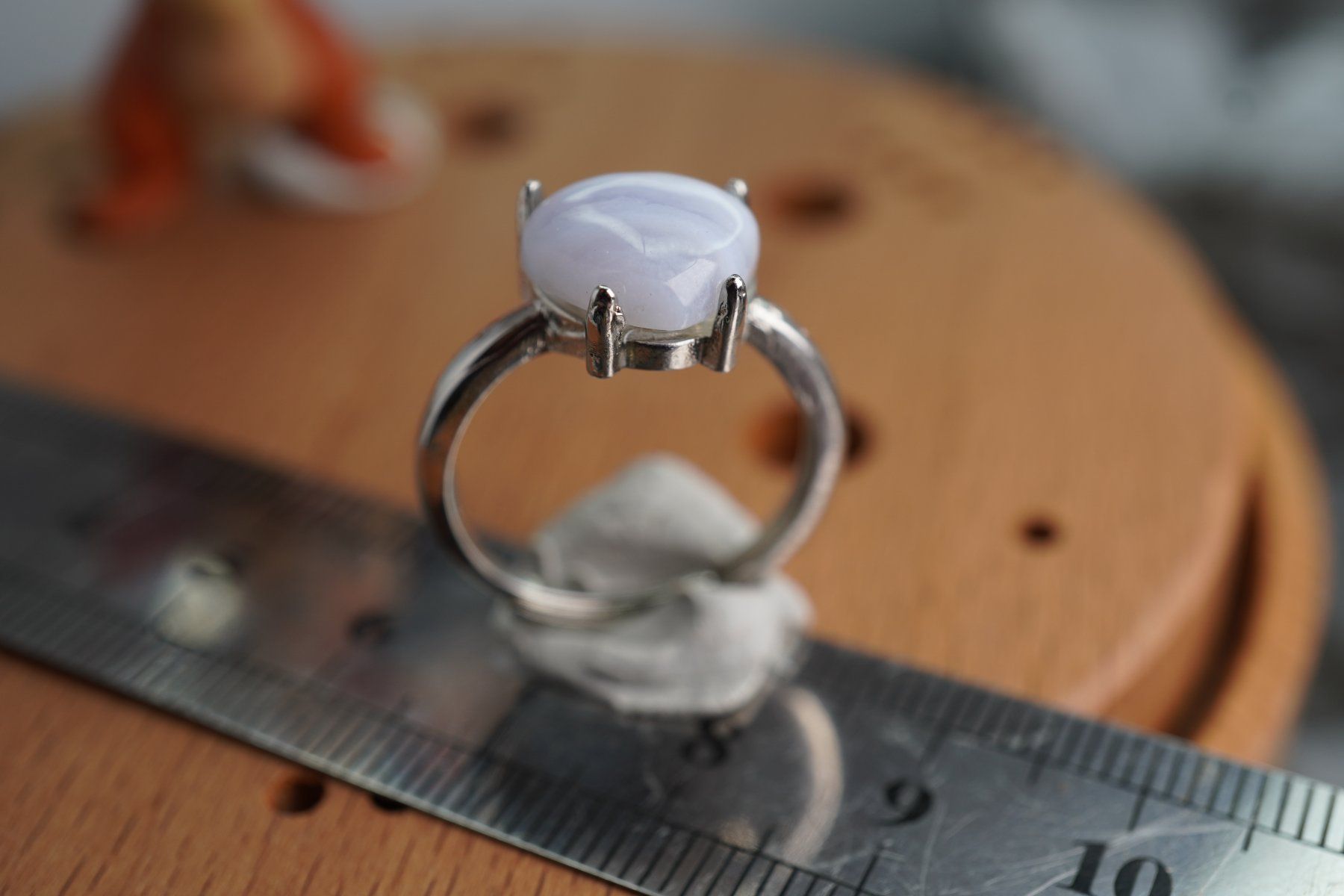 Minéraux & Lithothérapie: Chalcedon Herz     ring Grösse  Variabel     (Räumung!) – Neuf avec emballage d'origine à Eschenbach SG par topstone 4