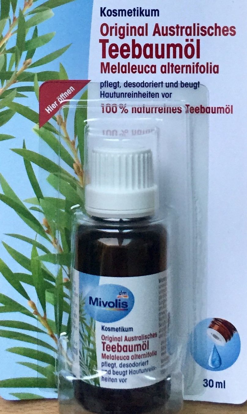 Oli essenziali: Teebaumöl 100% naturrein, 30ml – Nuovo e nell'imballaggio originale da Leimbach TG venduto da manu-tg