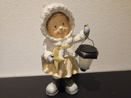 Neu - Weihnachten - Mädchen mit LED Laterne 37cm