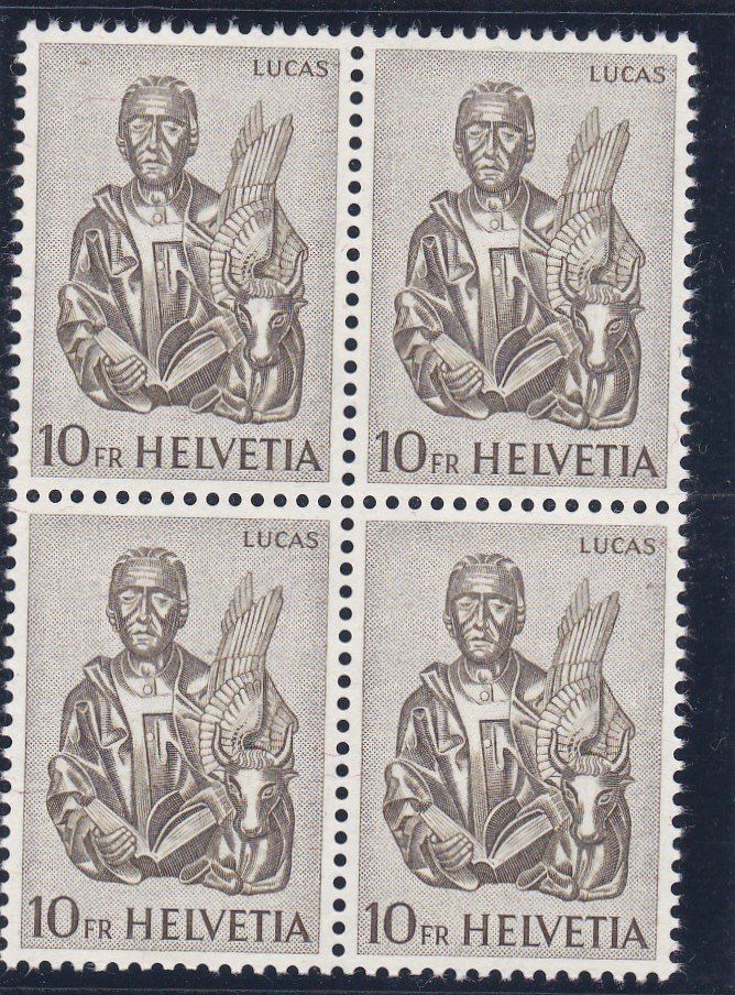 Tutti i francobolli: Postfrisch 4er Block Evangelisten 1961 – Nuovo (secondo la descrizione) da Schliern b. Köniz venduto da joni20 1
