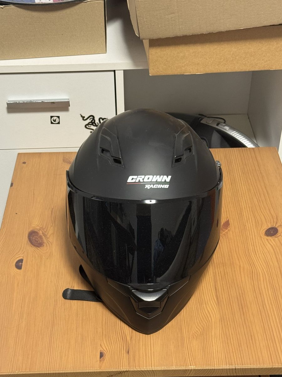 Caschi & visiere: Crown Racing Motorradhelm Grösse XL – Usato da Arlesheim venduto da N.Redi 1