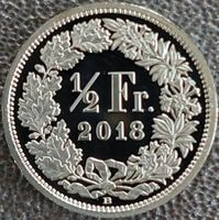 50 Rappen 2018 pp / aus Münzsatz / in einer Münzkapsel