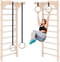 Sprossenwand mit Klimmzugstange für Erwachsene (230 cm), Hol