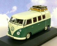 VW T1c Bus Kombi 1963-1967 dunkelgrün / weiss mit Dachträger