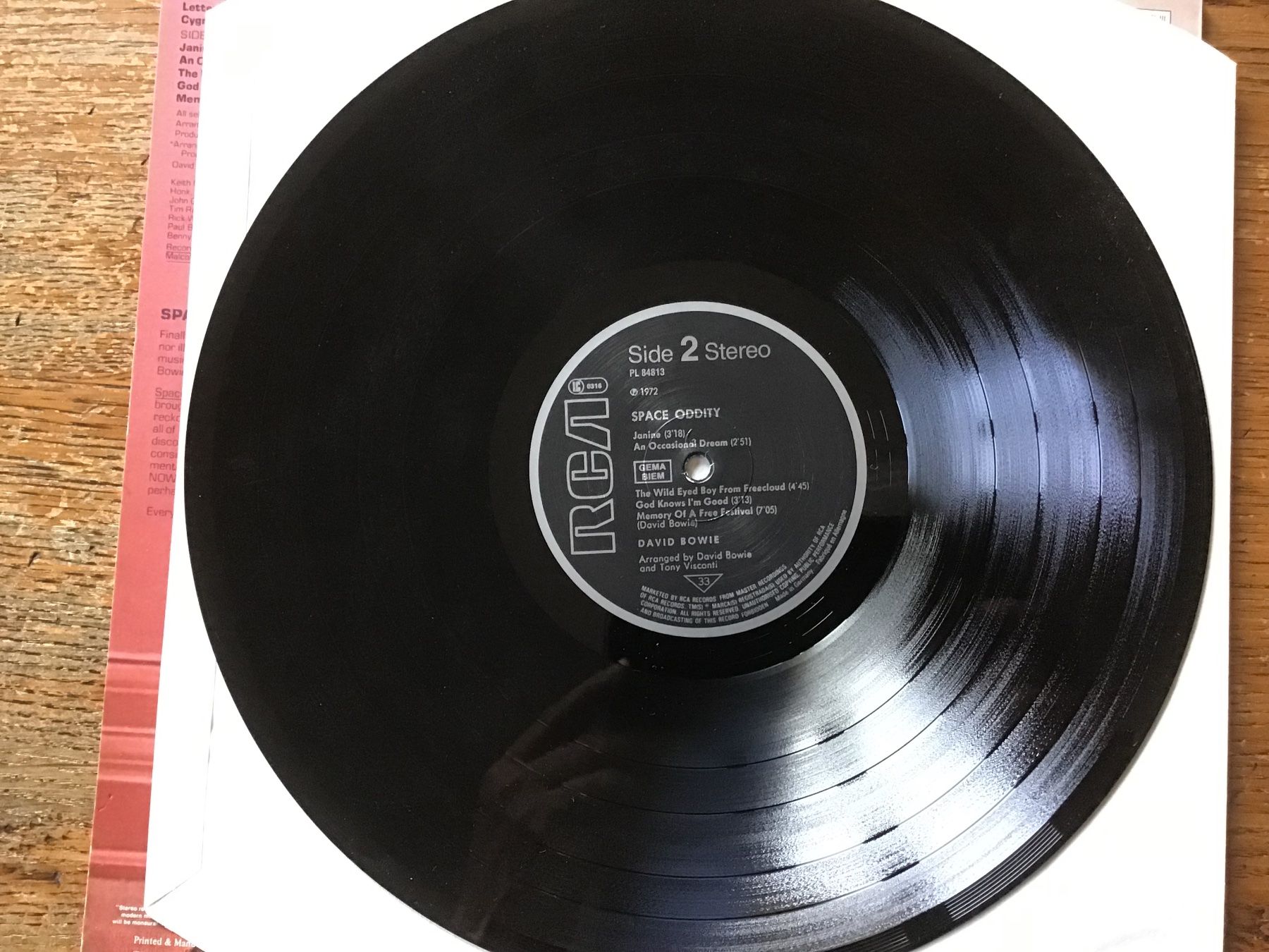 Vinyles: LP David Bowie « Space Oddity » – D'occasion à Fully par Ruby97 3