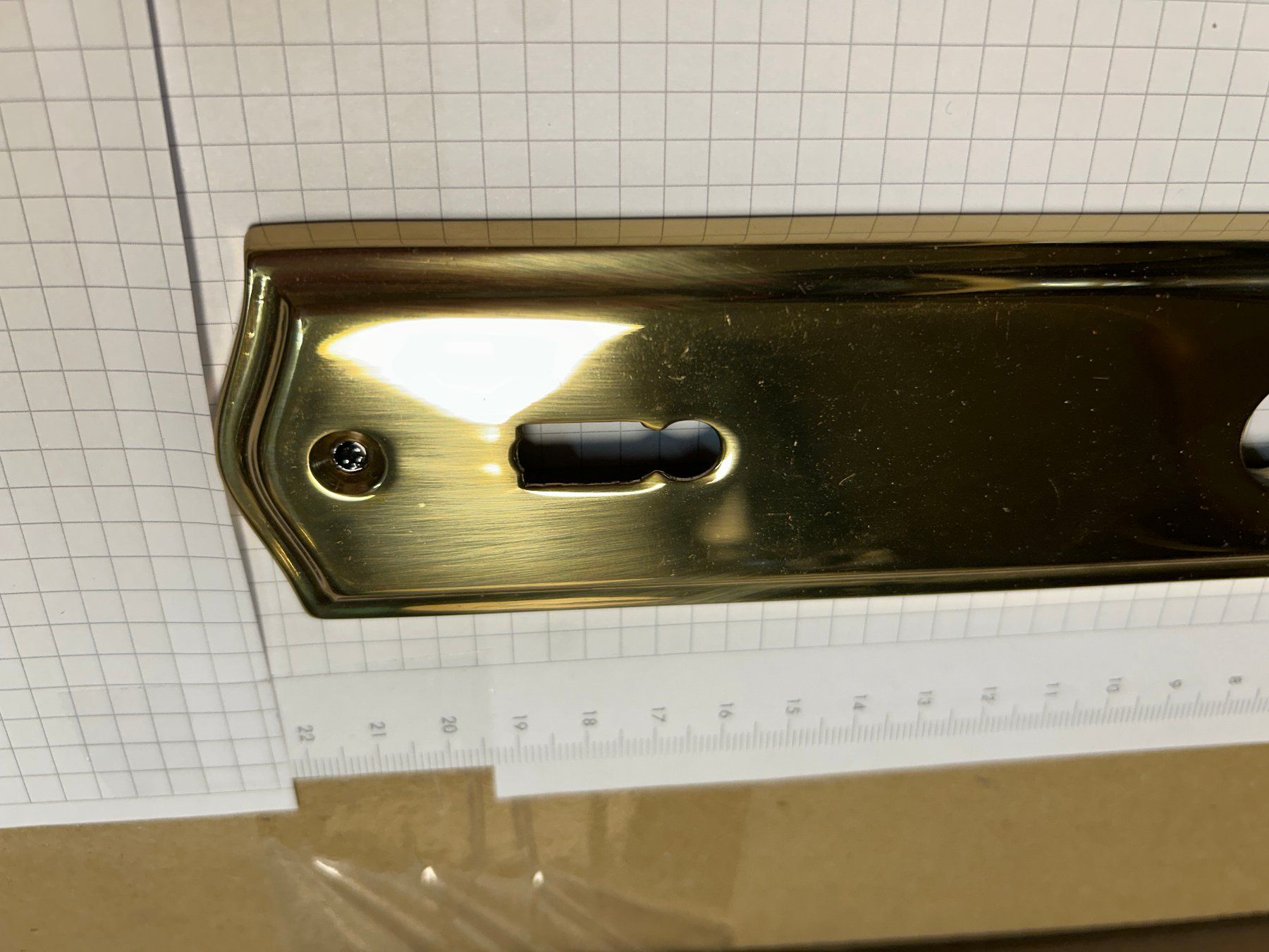 Insegne: Schild, Messing, 225 x 45 mm Breit, 1 Stk. – Nuovo (secondo la descrizione) da hägendorf venduto da hsh4614 1