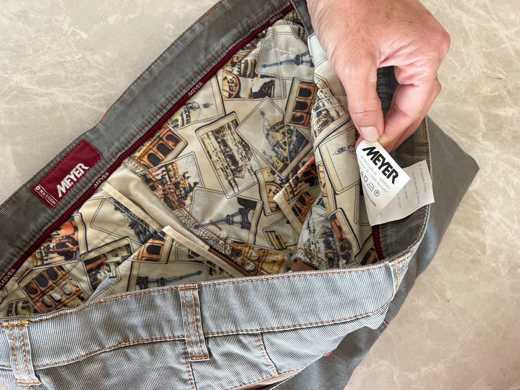 Hosen: MEYER Mod.DIEGO Herren-Hose Gr.58 NP169,- – Neu (gemäss Beschreibung) aus Degersheim von Starkigel 4