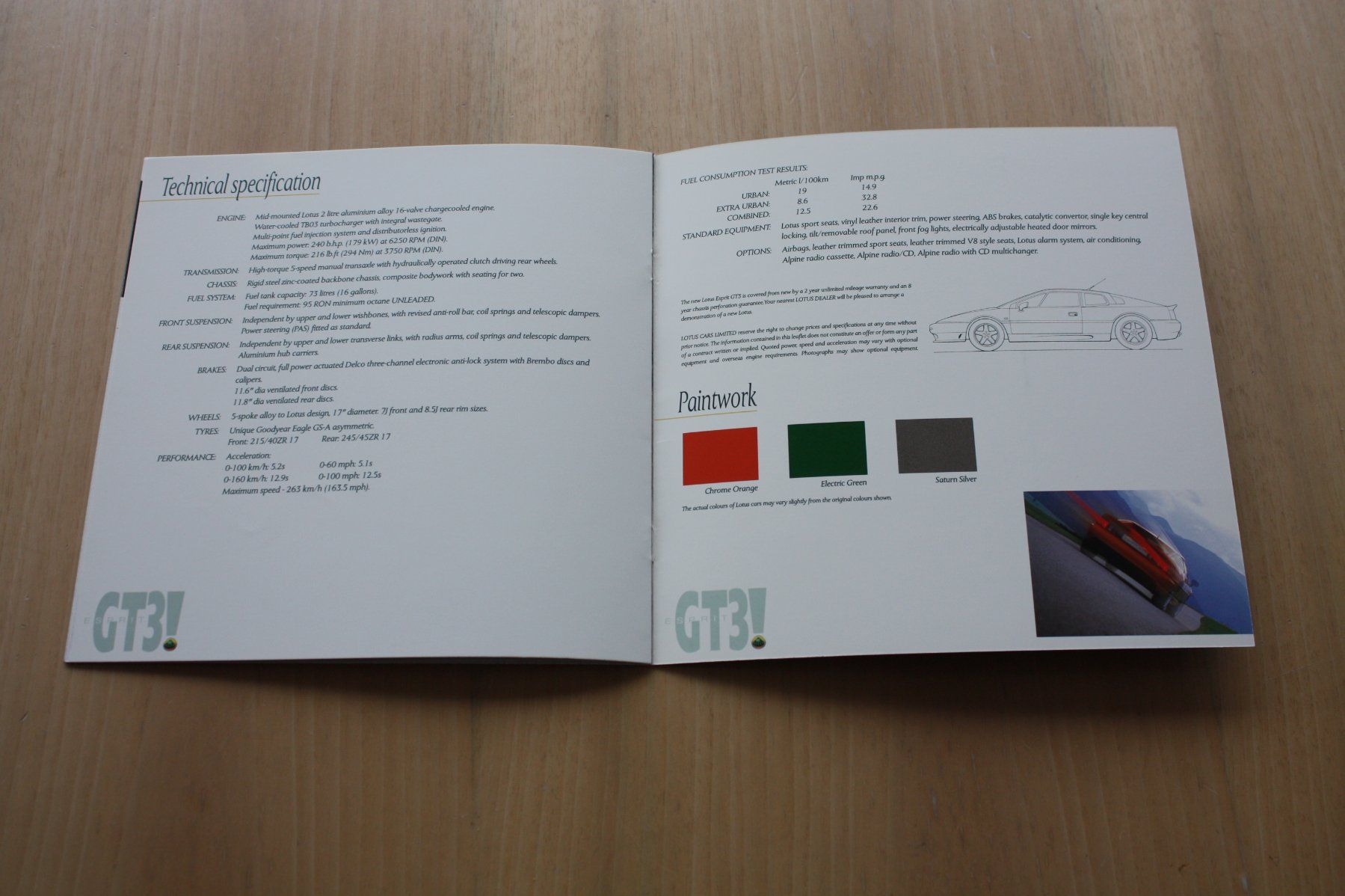 Lotus Documenti: Lotus Esprit GT3 Prospekt – Usato da Wikon venduto da erwin400 5
