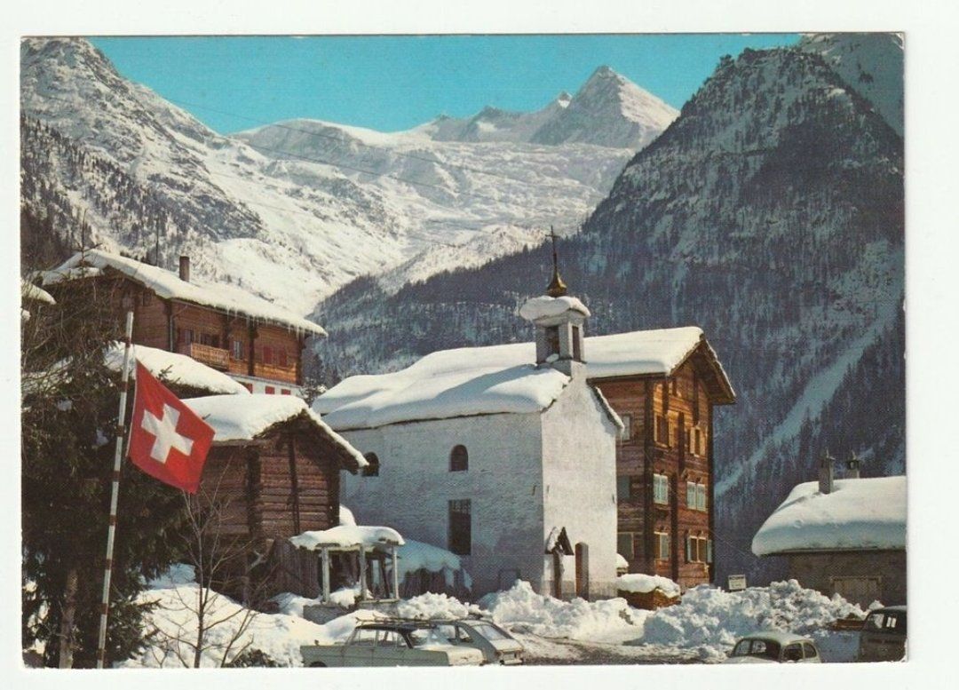 Cartoline postali: Ried ob St. Niklaus, Grächen, Schweizer Flagge – Nuovo (secondo la descrizione) da St. Gallen venduto da Ricardo_Deals