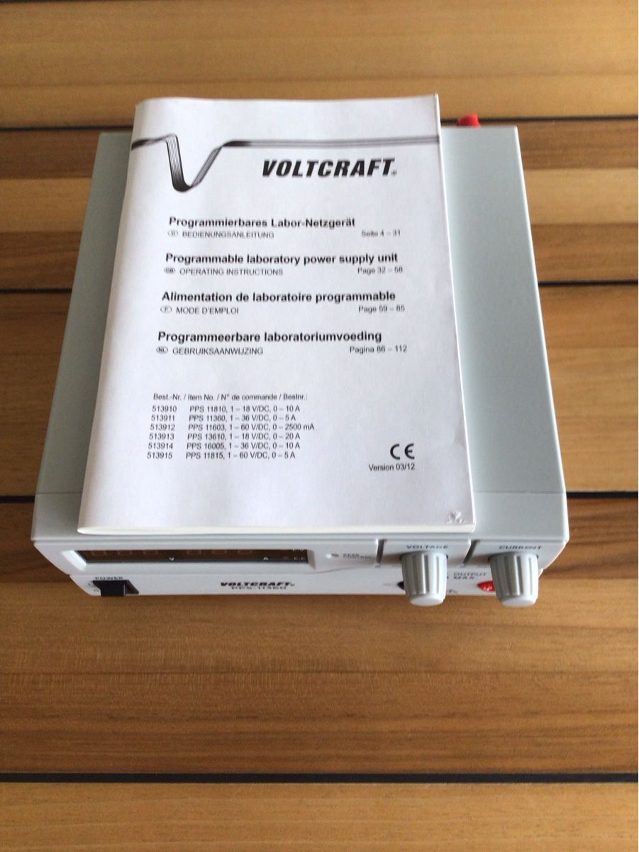 Voltcraft Misurare: Labor-Netzgerät, Voltcraft PPS-11360, Programmierbar – Nuovo e nell'imballaggio originale da Kerzers venduto da ptpablo 3